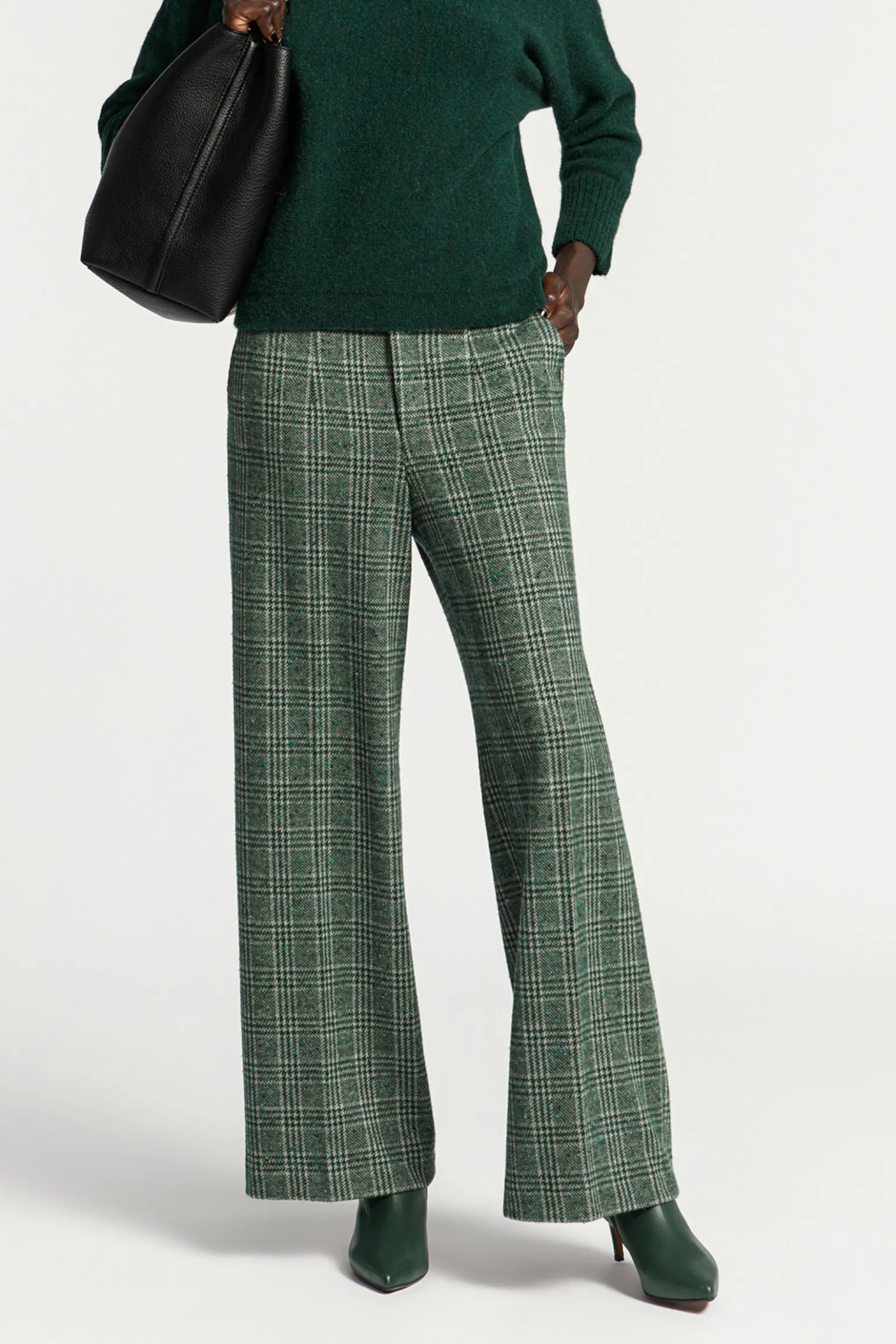 Gebreide multicolor broek