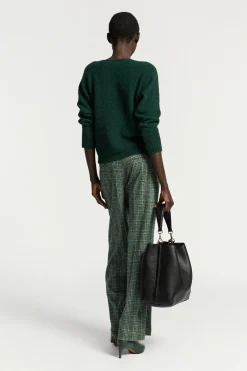 Gebreide multicolor broek