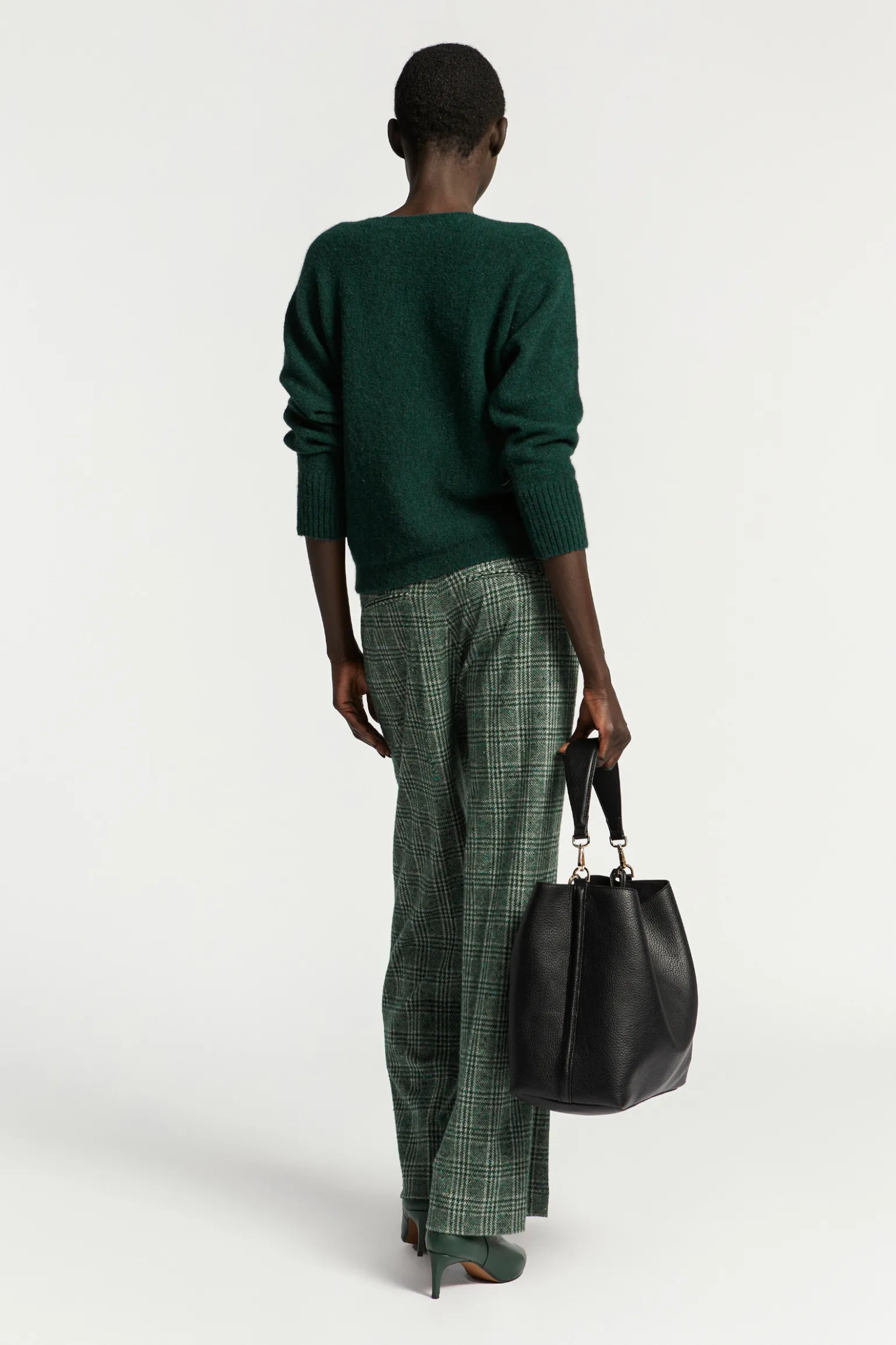 Gebreide multicolor broek