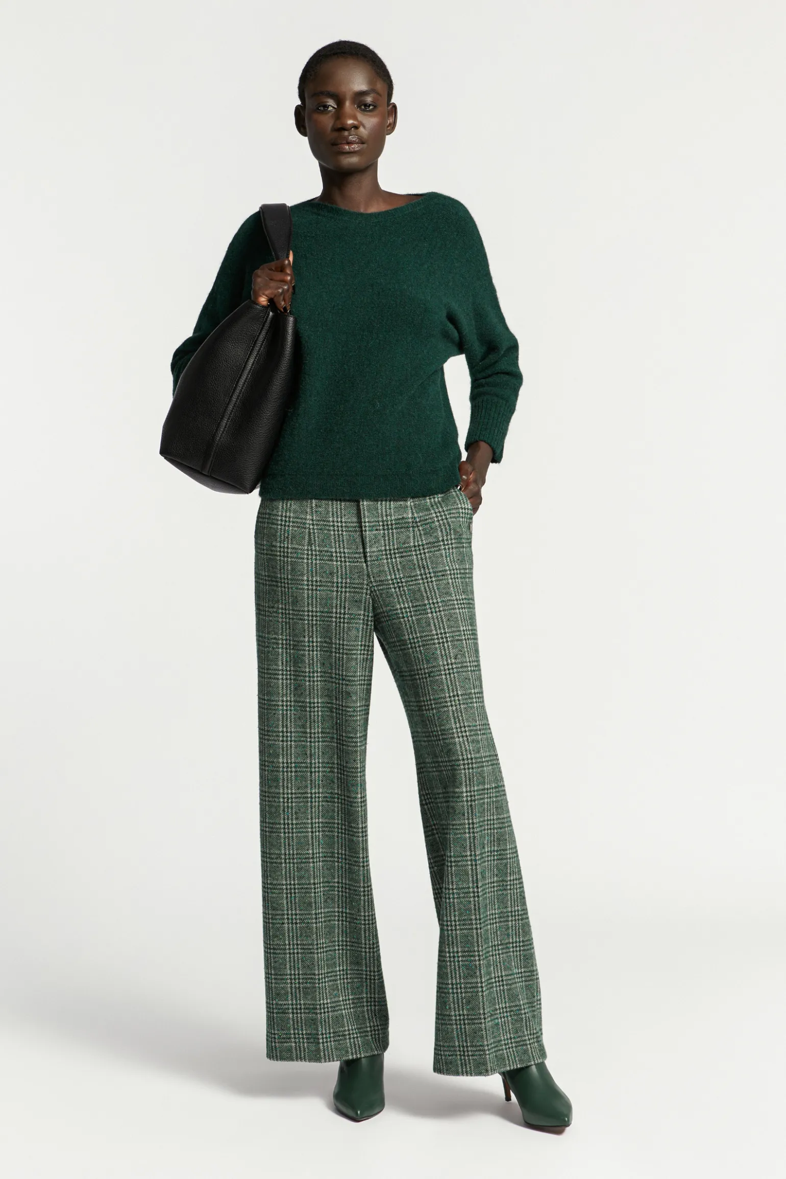 Gebreide multicolor broek