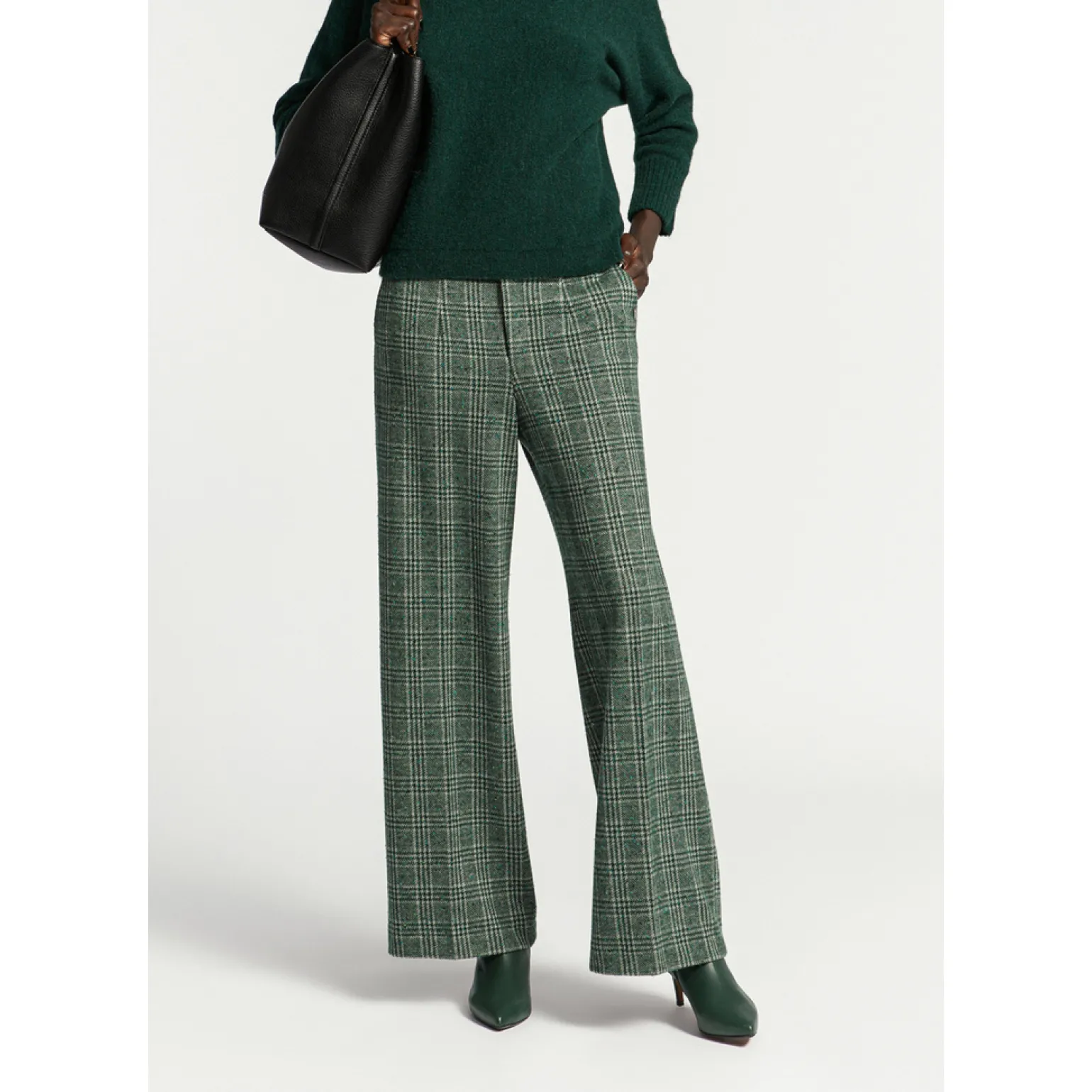 Gebreide multicolor broek