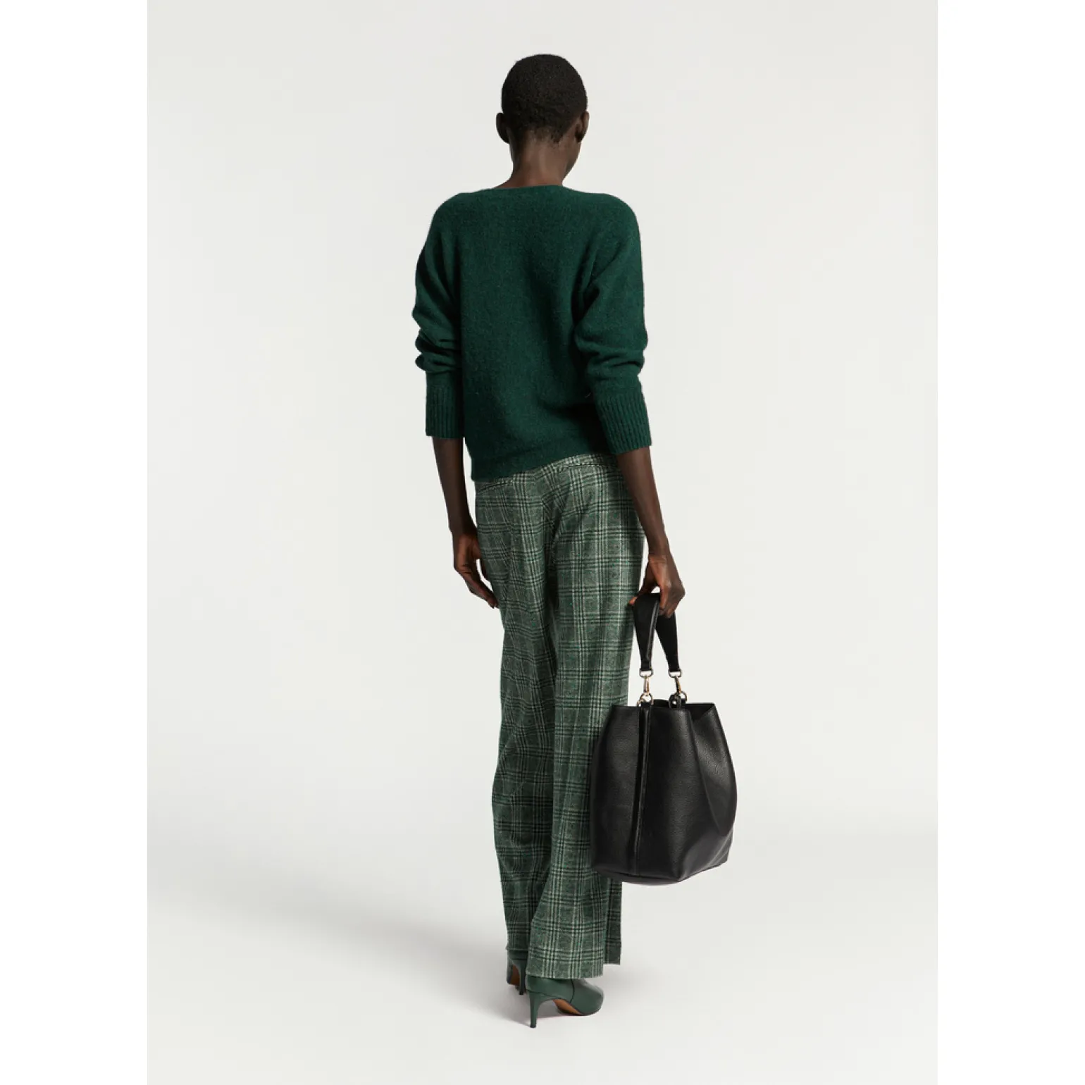 Gebreide multicolor broek