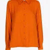 Geklede blouse met hemdkraag