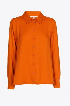 Geklede blouse met hemdkraag