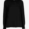 Geklede blouse met hemdkraag