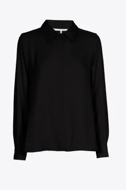 Geklede blouse met hemdkraag