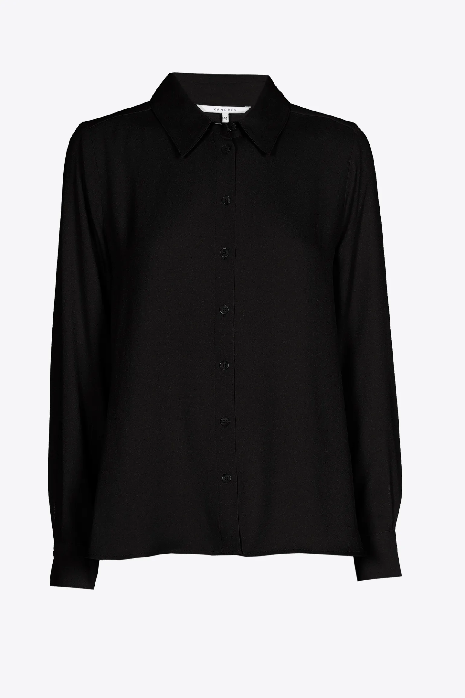 Geklede blouse met hemdkraag