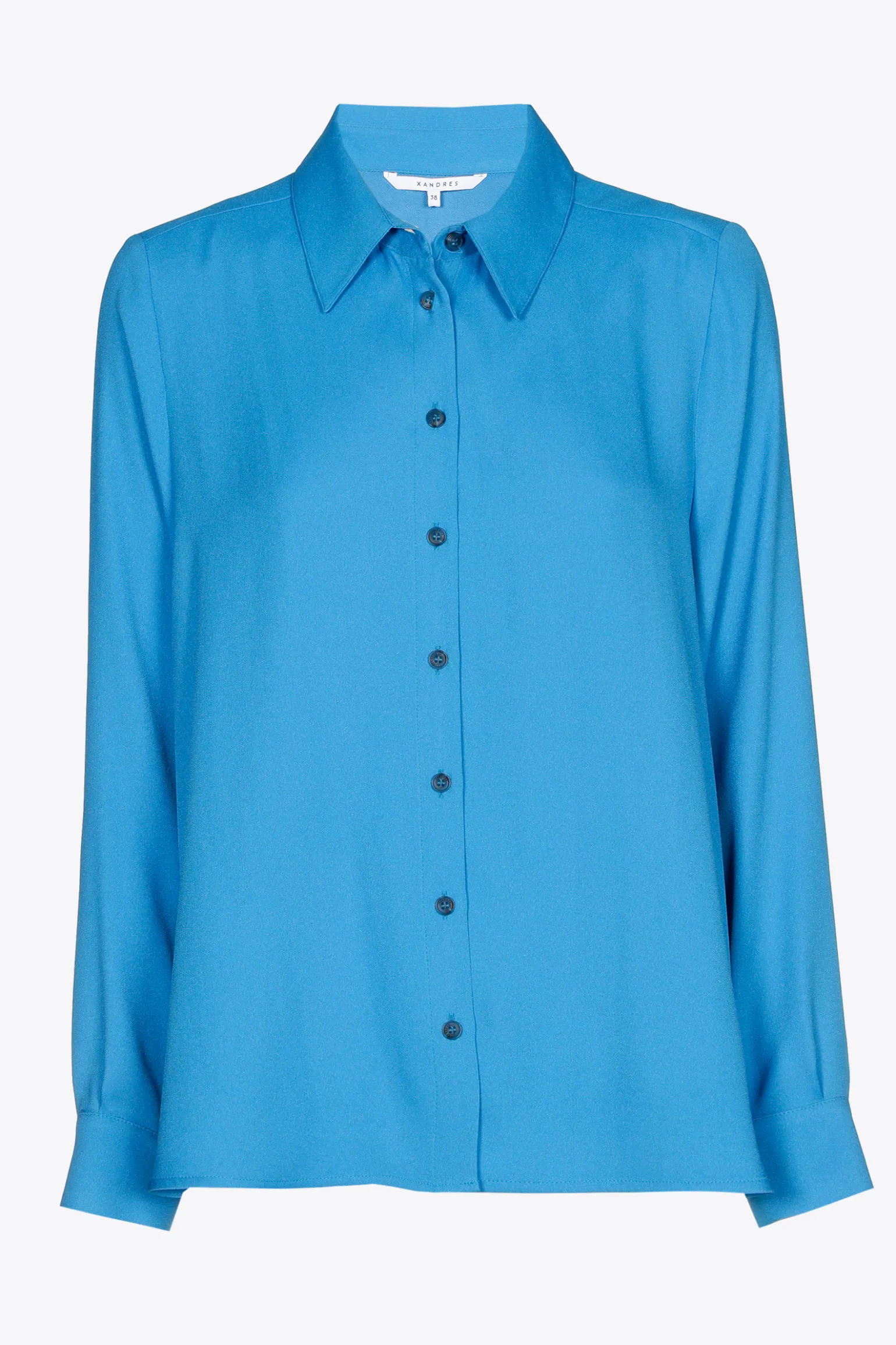 Geklede blouse met hemdkraag