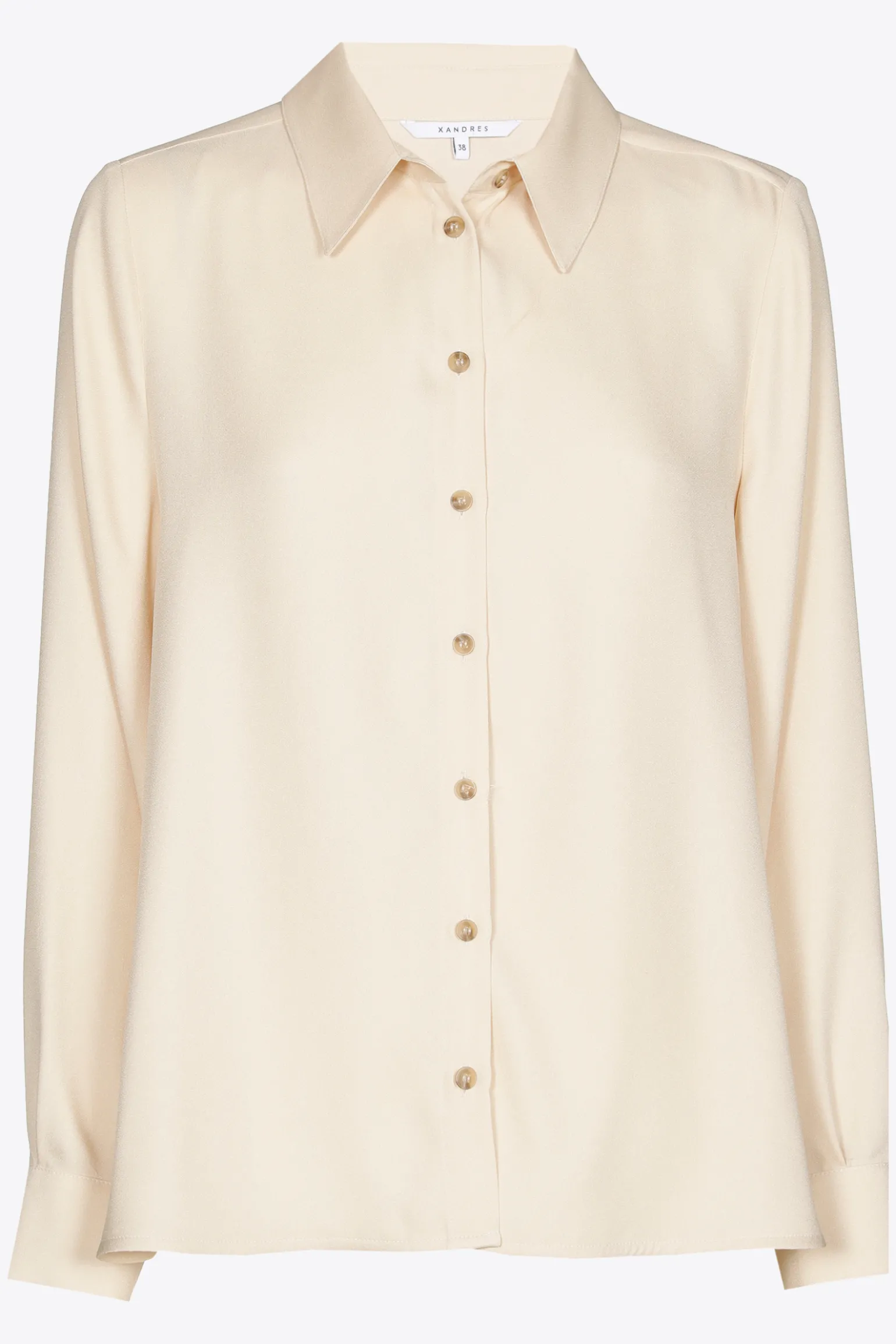 Geklede blouse met hemdkraag