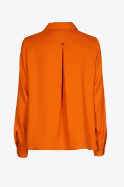 Geklede blouse met hemdkraag