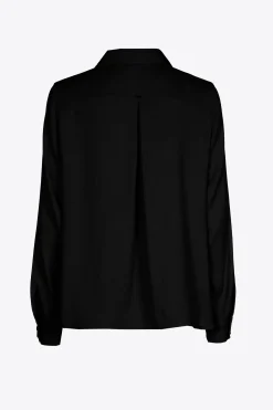 Geklede blouse met hemdkraag