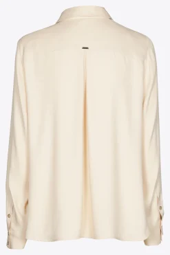 Geklede blouse met hemdkraag