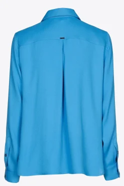 Geklede blouse met hemdkraag