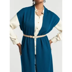 Geklede blouse met hemdkraag