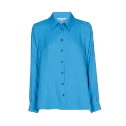 Geklede blouse met hemdkraag