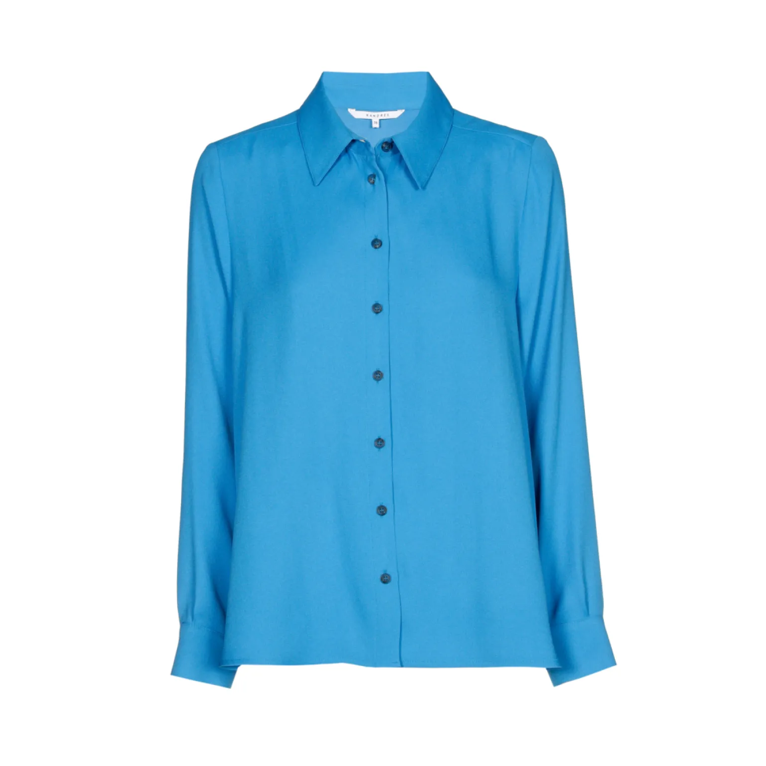 Geklede blouse met hemdkraag