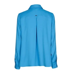 Geklede blouse met hemdkraag