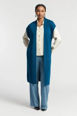 Geklede blouse met hemdkraag