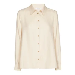 Geklede blouse met hemdkraag
