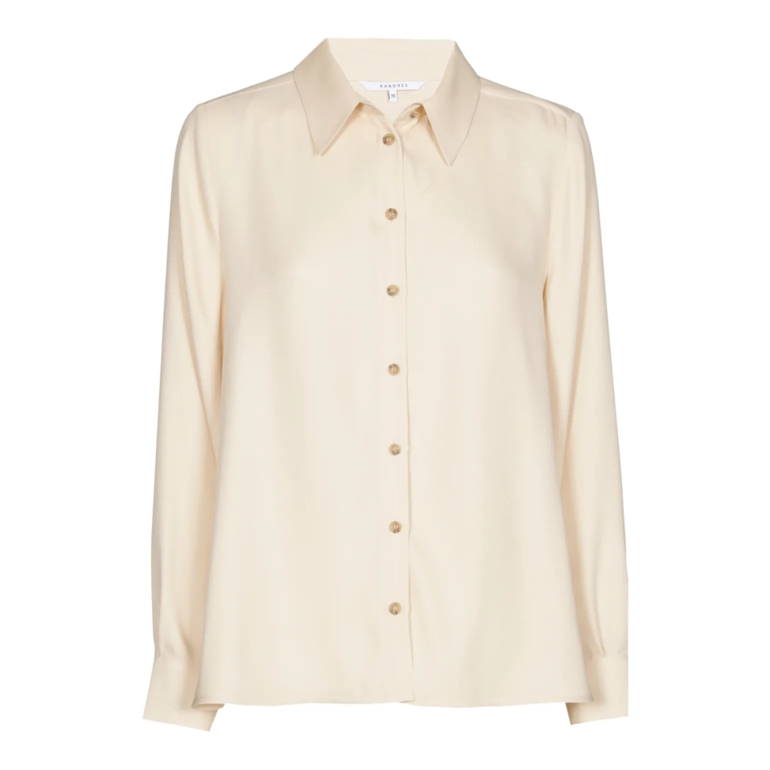 Geklede blouse met hemdkraag
