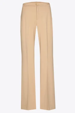 Geklede broek met gestreken plooi