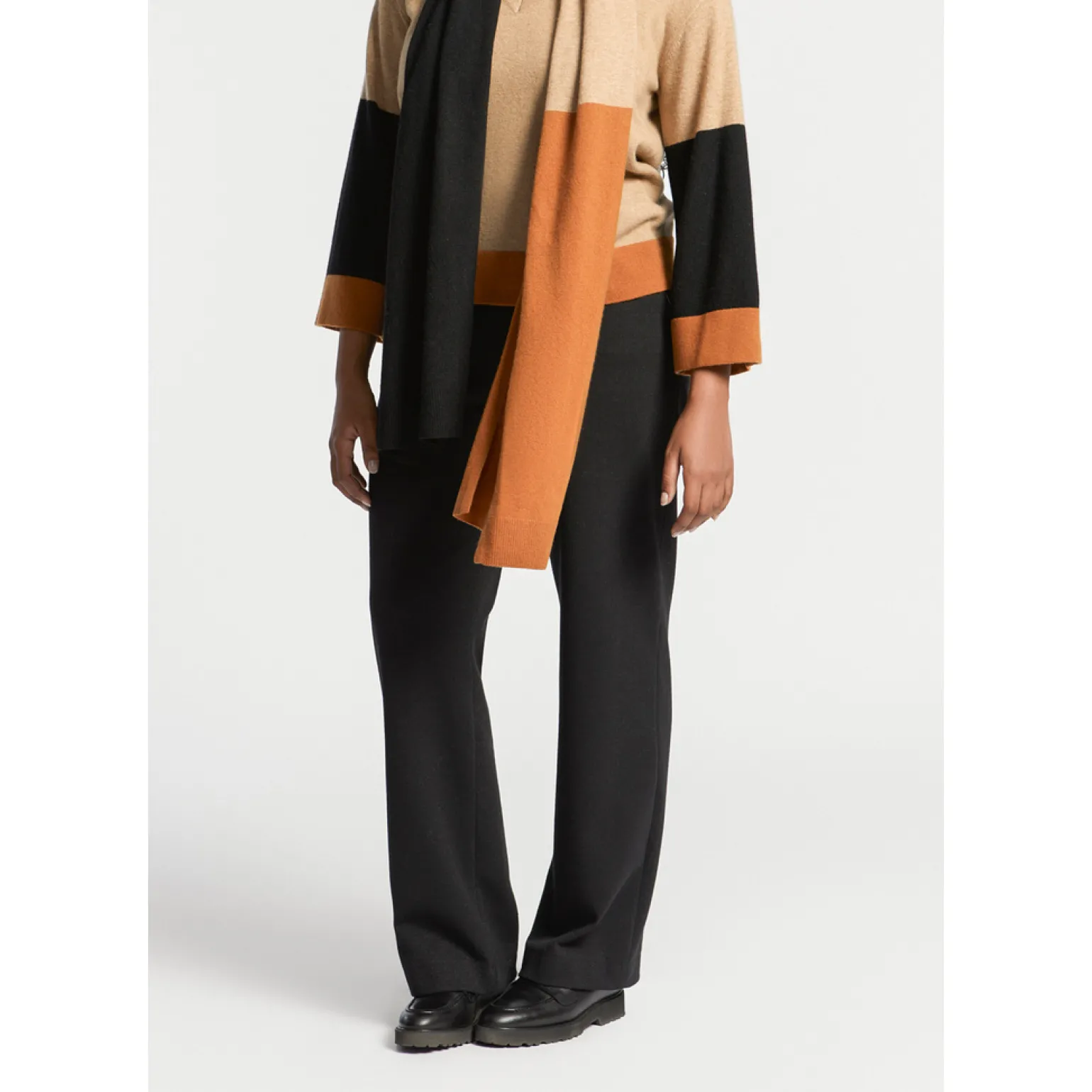 Geklede broek met lurex