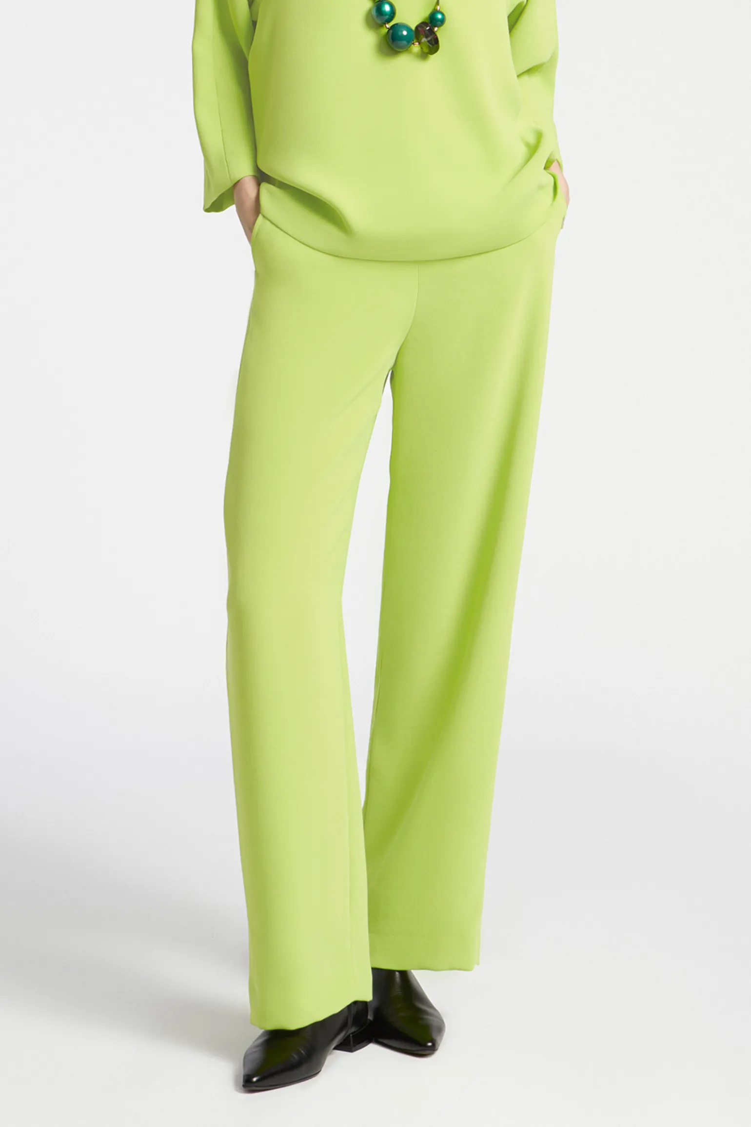 Geklede broek met rechte pijpen