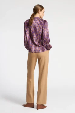 Geklede broek met rechte pijpen