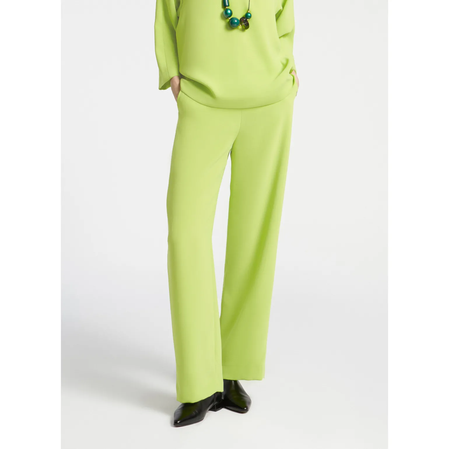 Geklede broek met rechte pijpen