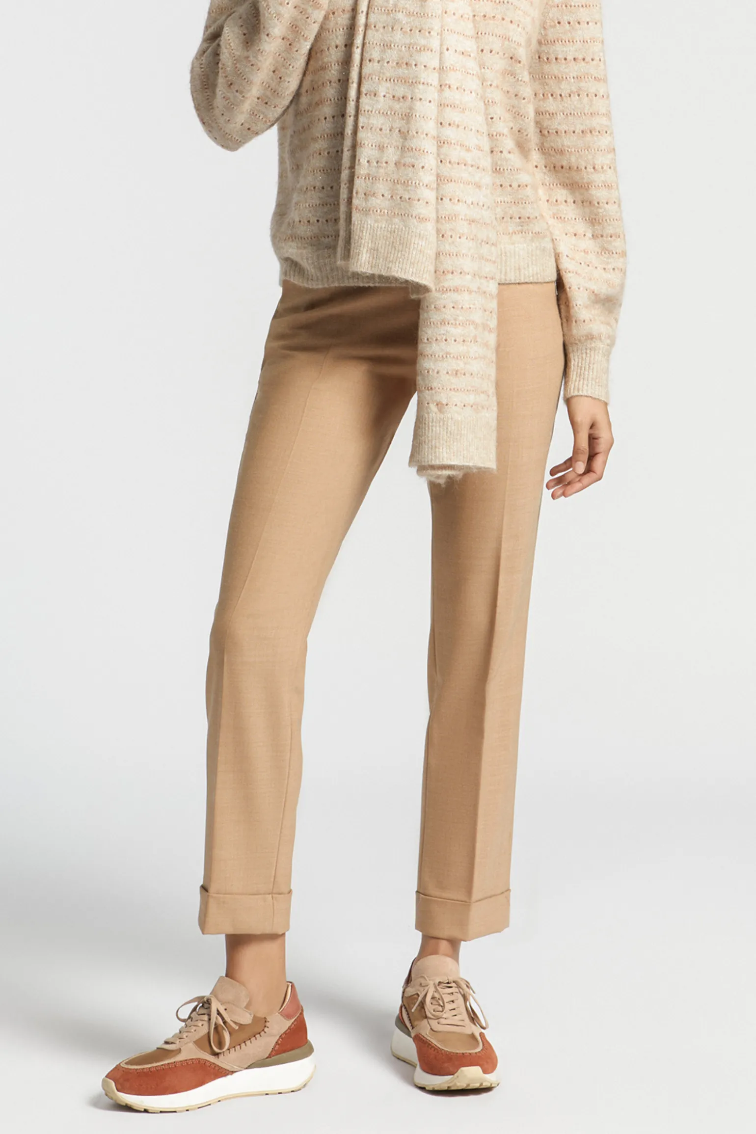 Geklede broek met smalle pijpen