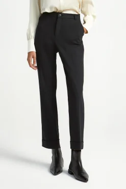 Geklede broek met smalle pijpen