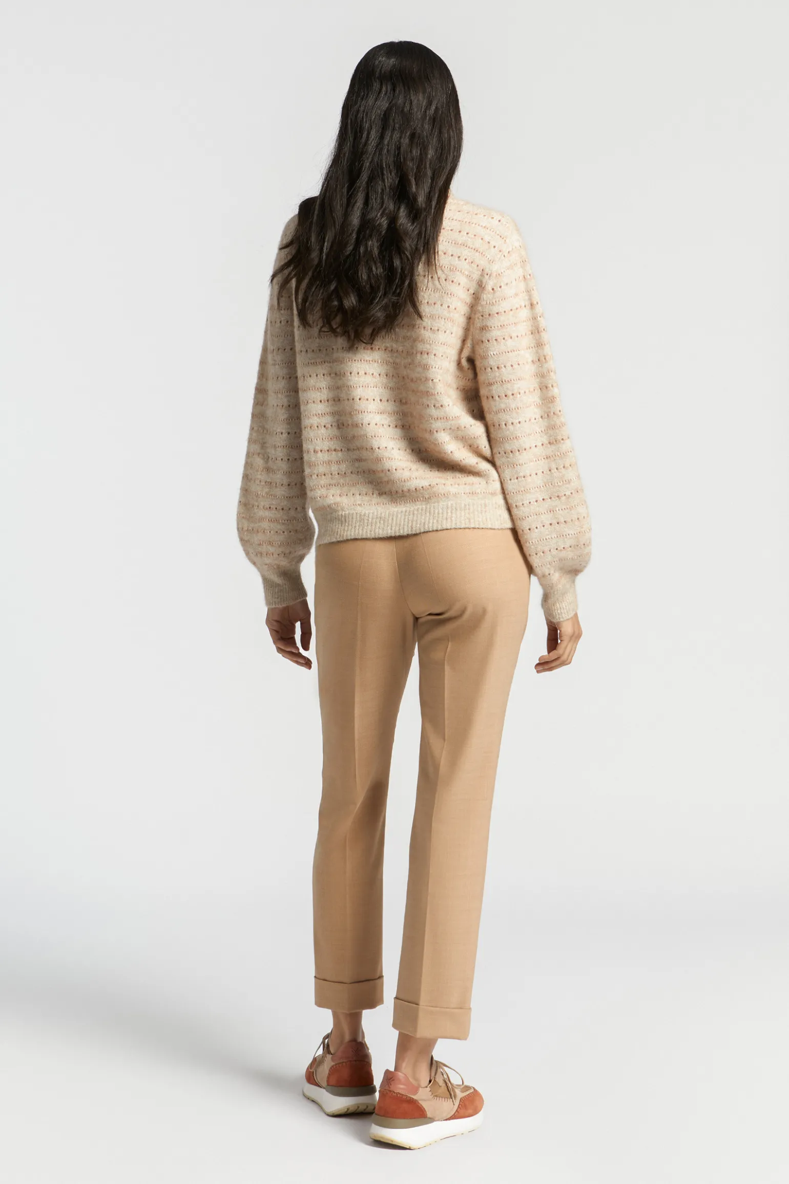Geklede broek met smalle pijpen