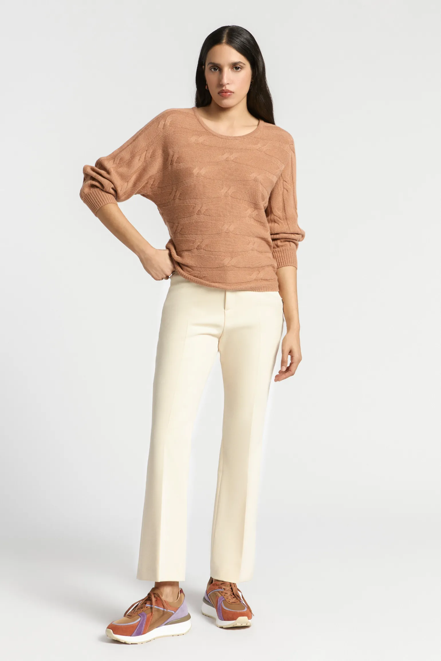 Geklede broek met smalle pijpen