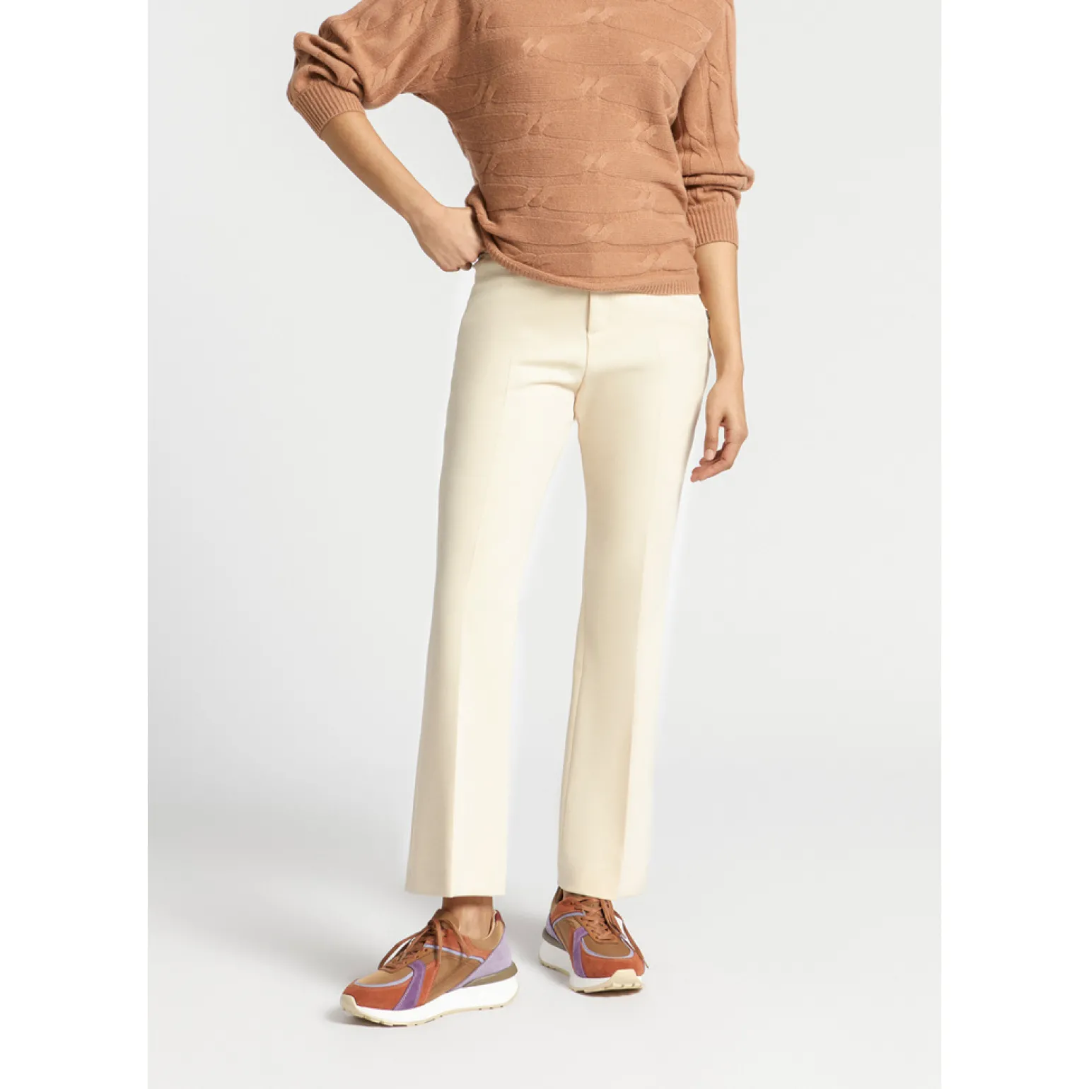 Geklede broek met smalle pijpen