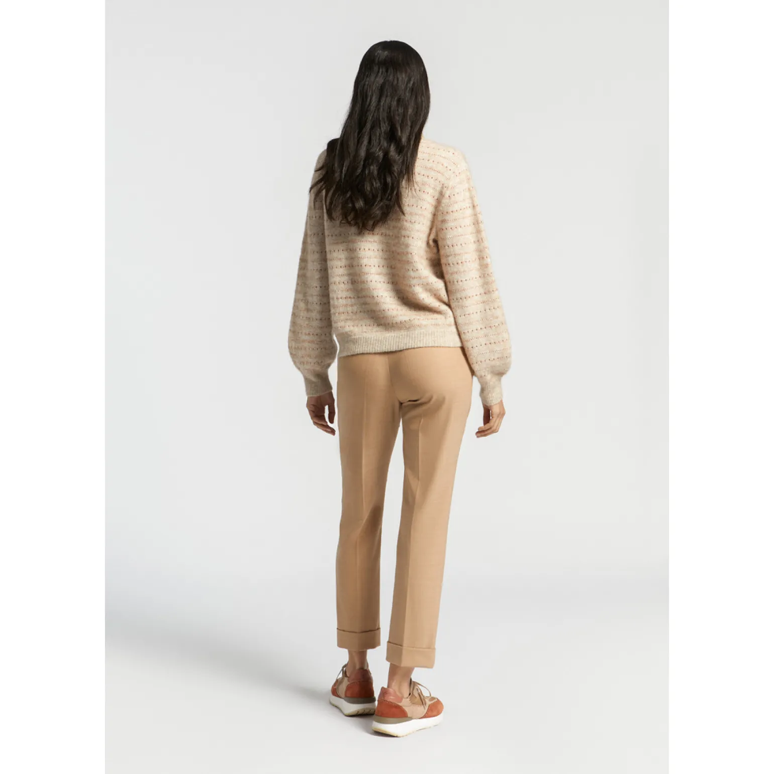 Geklede broek met smalle pijpen