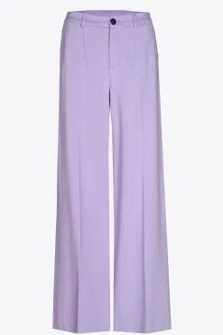 Geklede broek met wijde pijpen