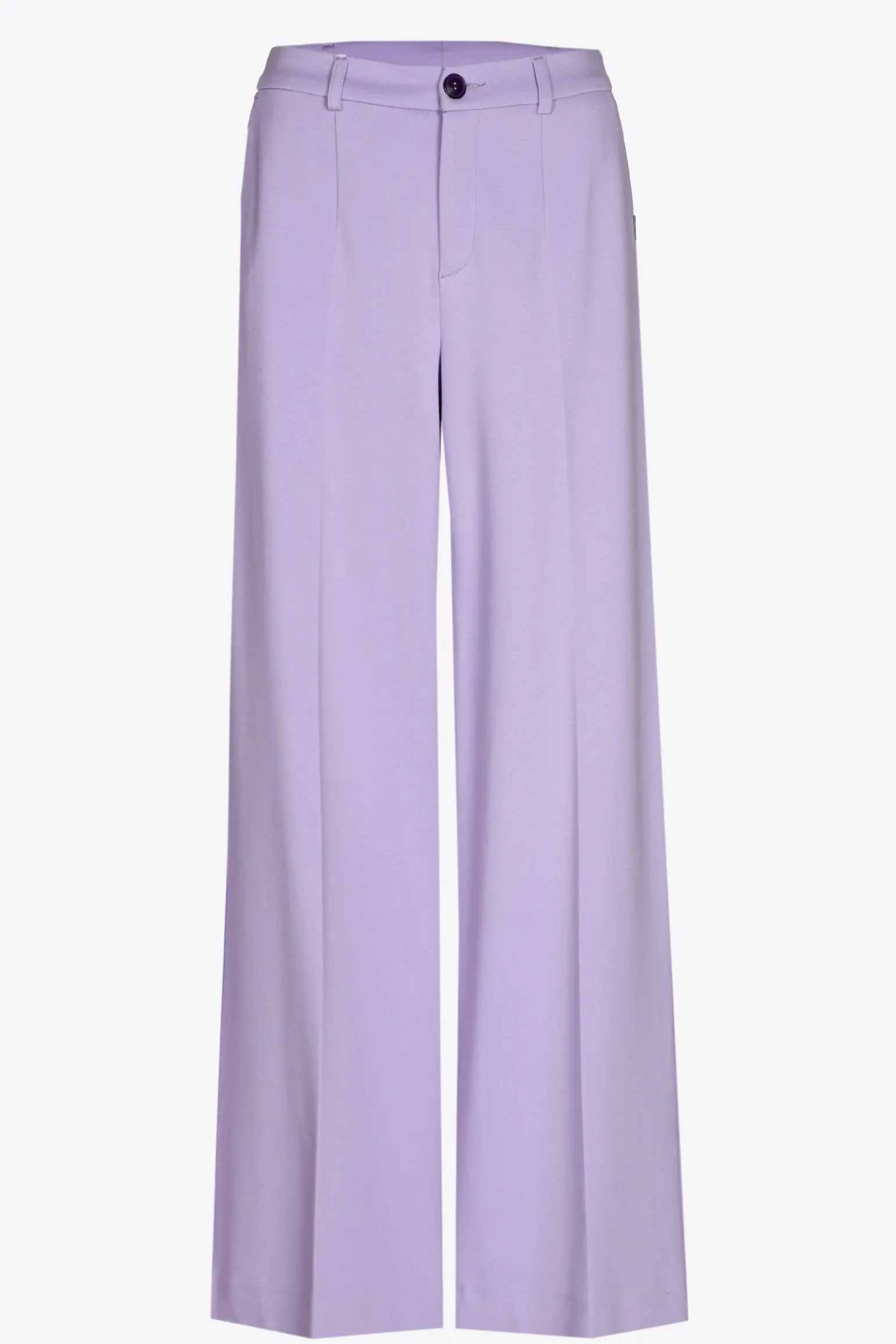Geklede broek met wijde pijpen