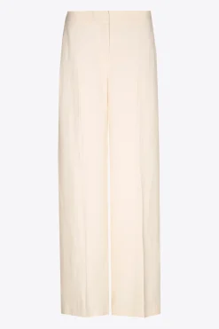 Geklede broek met wijde pijpen
