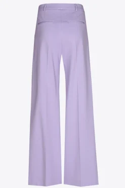 Geklede broek met wijde pijpen