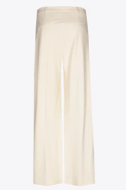 Geklede broek met wijde pijpen