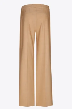 Geklede broek met wijde pijpen