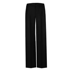 Geklede broek met wijde pijpen