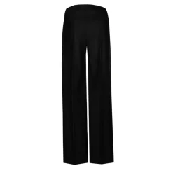 Geklede broek met wijde pijpen
