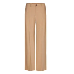 Geklede broek met wijde pijpen