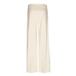Geklede broek met wijde pijpen
