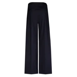 Geklede broek met wijde pijpen