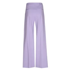 Geklede broek met wijde pijpen