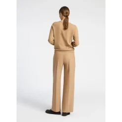 Geklede broek met wijde pijpen