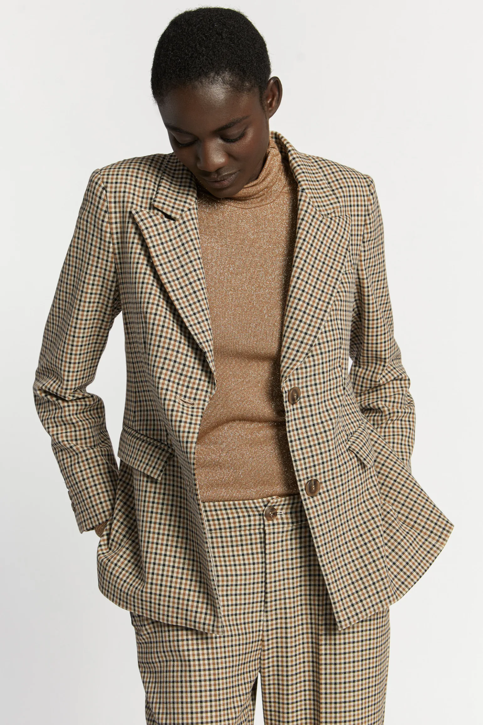 Geruite blazer