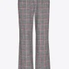 Geruite broek met rechte pijpen